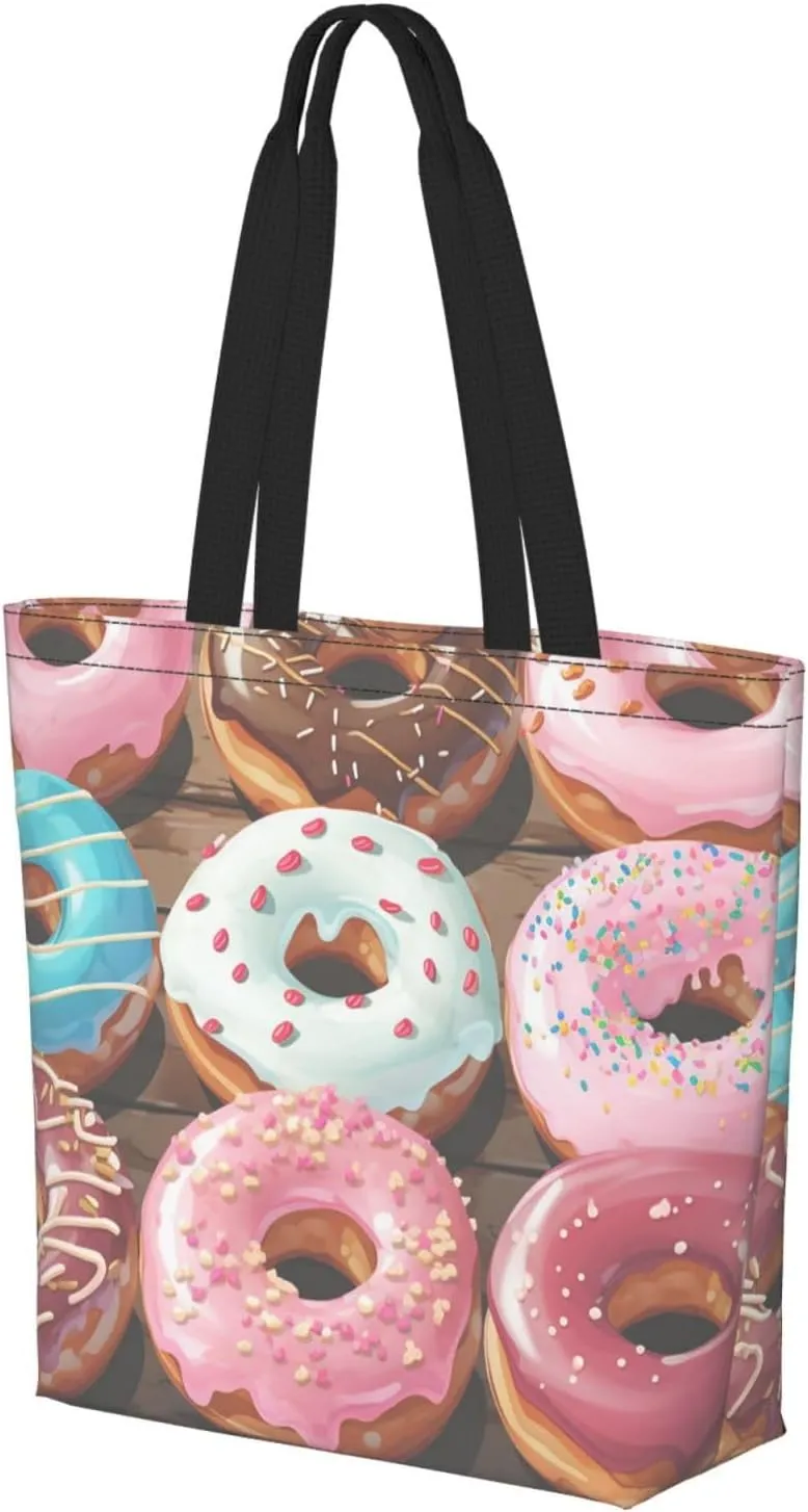 Tote Bag for Women Grocery Bag Reusable Shopping Bag Elephant white pattern Handbag Foldable Shoulder Bag