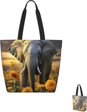 Tote Bag for Women Grocery Bag Reusable Shopping Bag Fall Maple Leaf Handbag Foldable Shoulder Bag