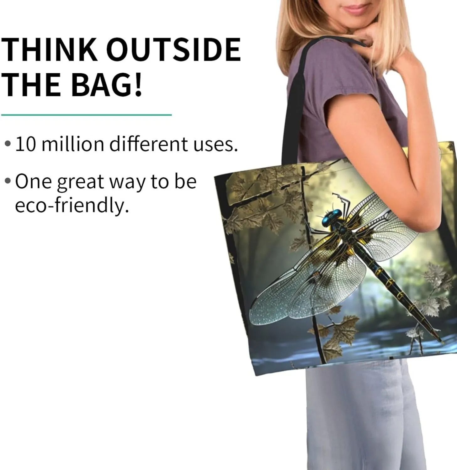 Tote Bag for Women Grocery Bag Reusable Shopping Bag Flickering Pineapple Handbag Foldable Shoulder Bag