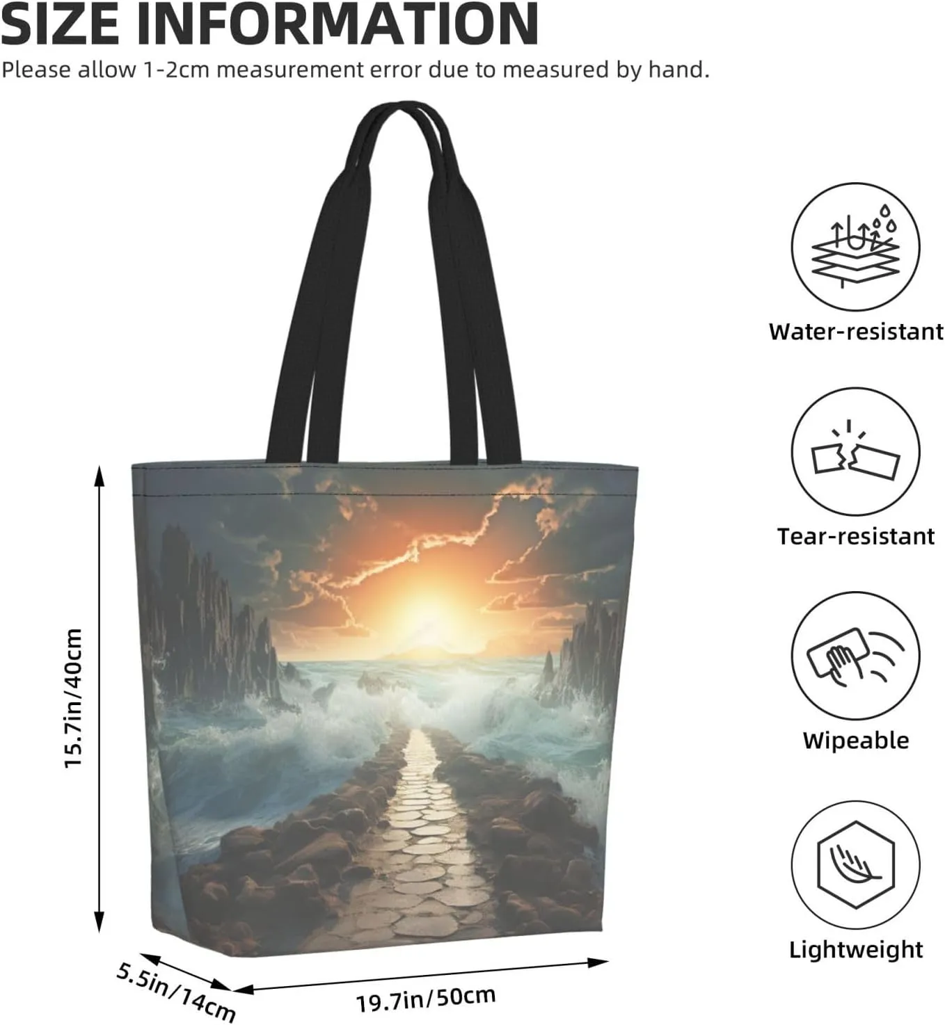 Tote Bag for Women Grocery Bag Reusable Shopping Bag Math question Handbag Foldable Shoulder Bag