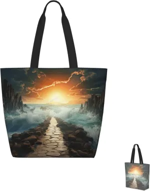 Tote Bag for Women Grocery Bag Reusable Shopping Bag Math question Handbag Foldable Shoulder Bag