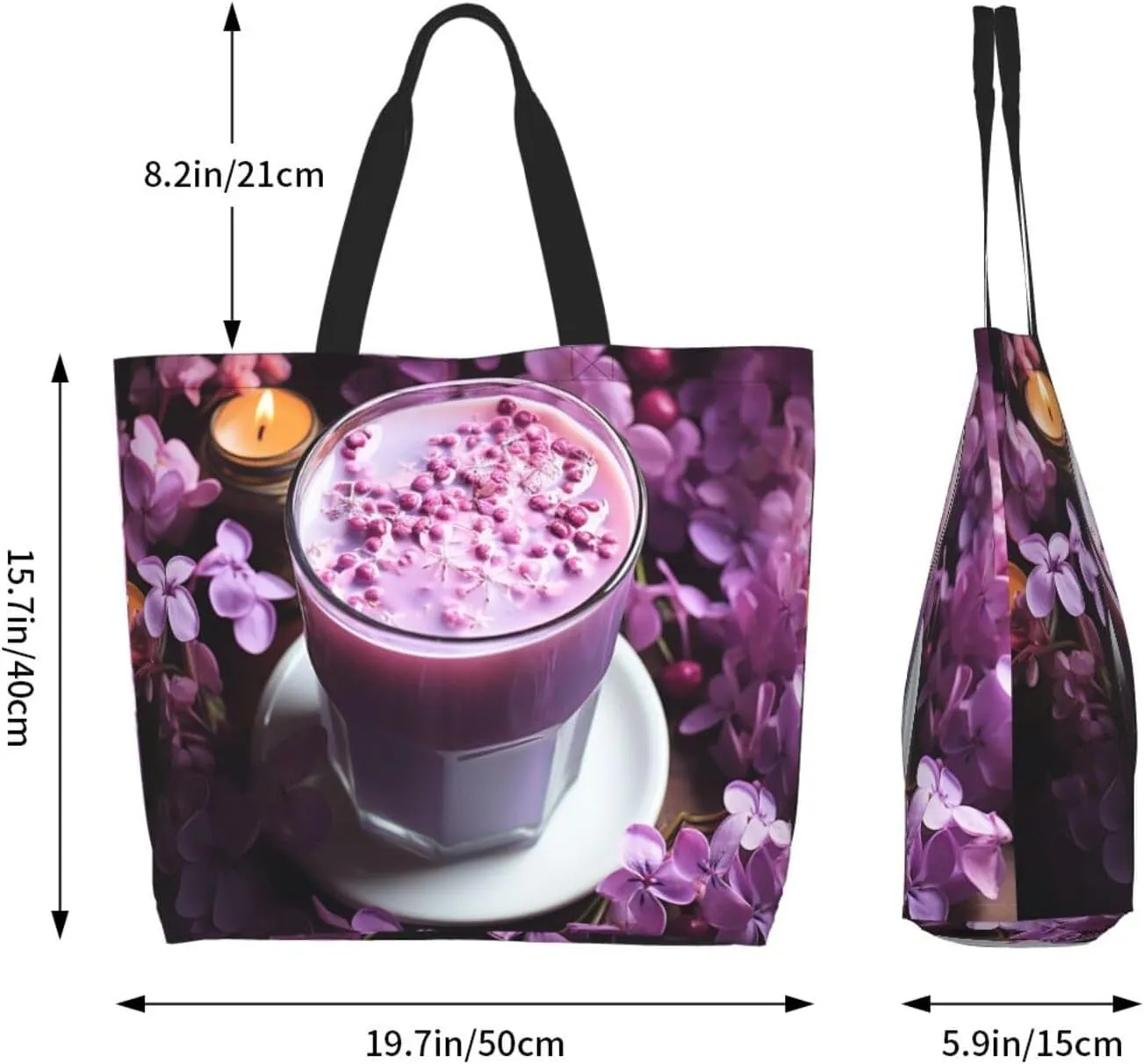 Tote Bag for Women Grocery Bag Reusable Shopping Bag Red Pandas Handbag Foldable Shoulder Bag