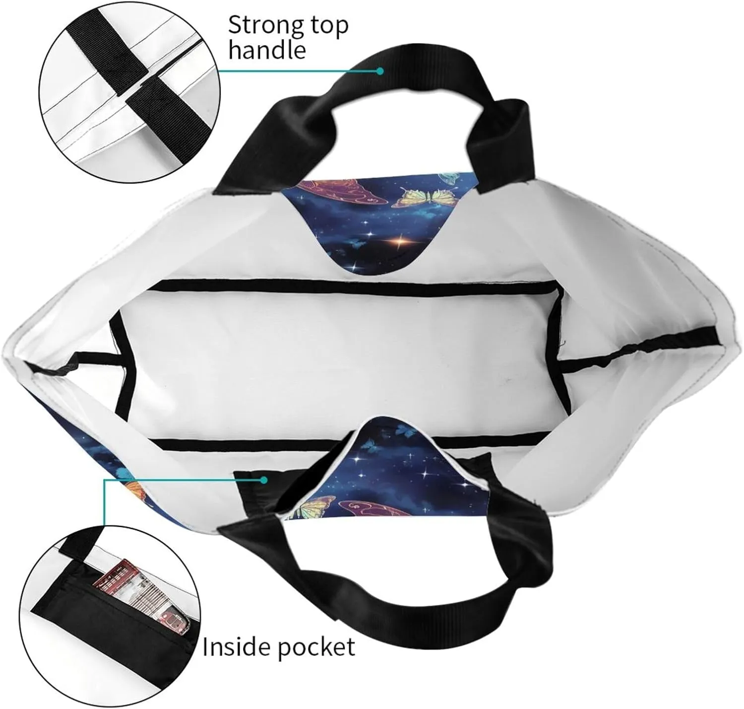 Tote Bag for Women Grocery Bag Reusable Shopping Bag Sunset at dusk Handbag Foldable Shoulder Bag