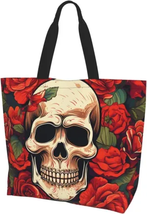 Tote Bag for Women Grocery Bag Reusable Shopping Bag Sunset at dusk Handbag Foldable Shoulder Bag