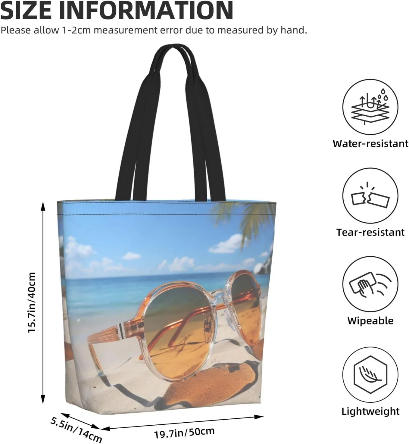 Tote Bag for Women Grocery Bag Reusable Shopping Bag Tiger Colorful Sunset Handbag Foldable Shoulder Bag