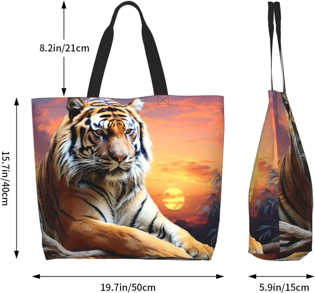 Tote Bag for Women Grocery Bag Reusable Shopping Bag Watermelon beautiful Handbag Foldable Shoulder Bag