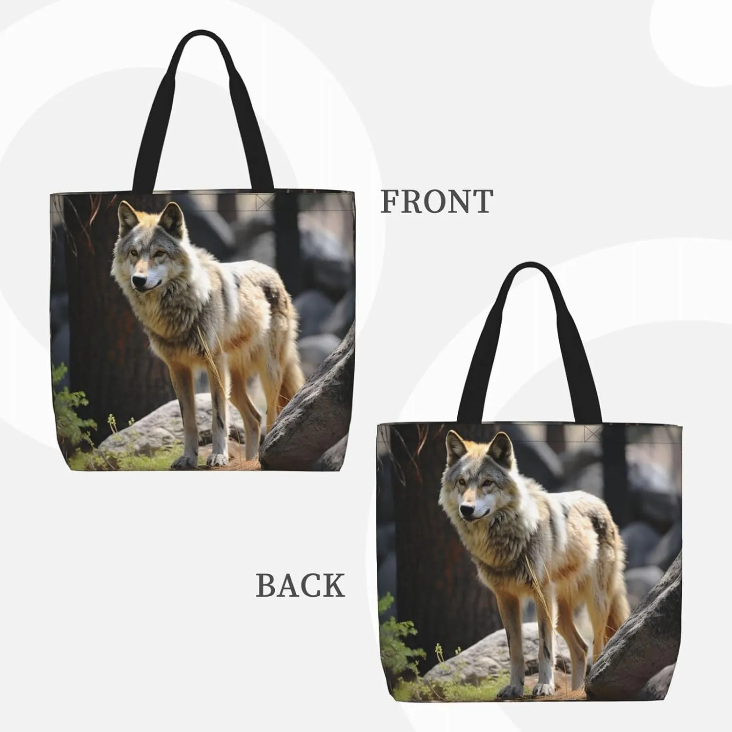 Tote Bag for Women Grocery Bag Reusable Shopping Bag Yellow and flowers Handbag Foldable Shoulder Bag