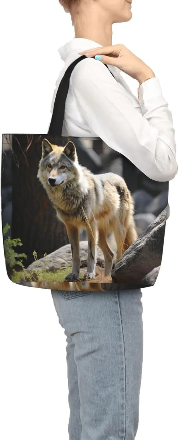 Tote Bag for Women Grocery Bag Reusable Shopping Bag Yellow and flowers Handbag Foldable Shoulder Bag