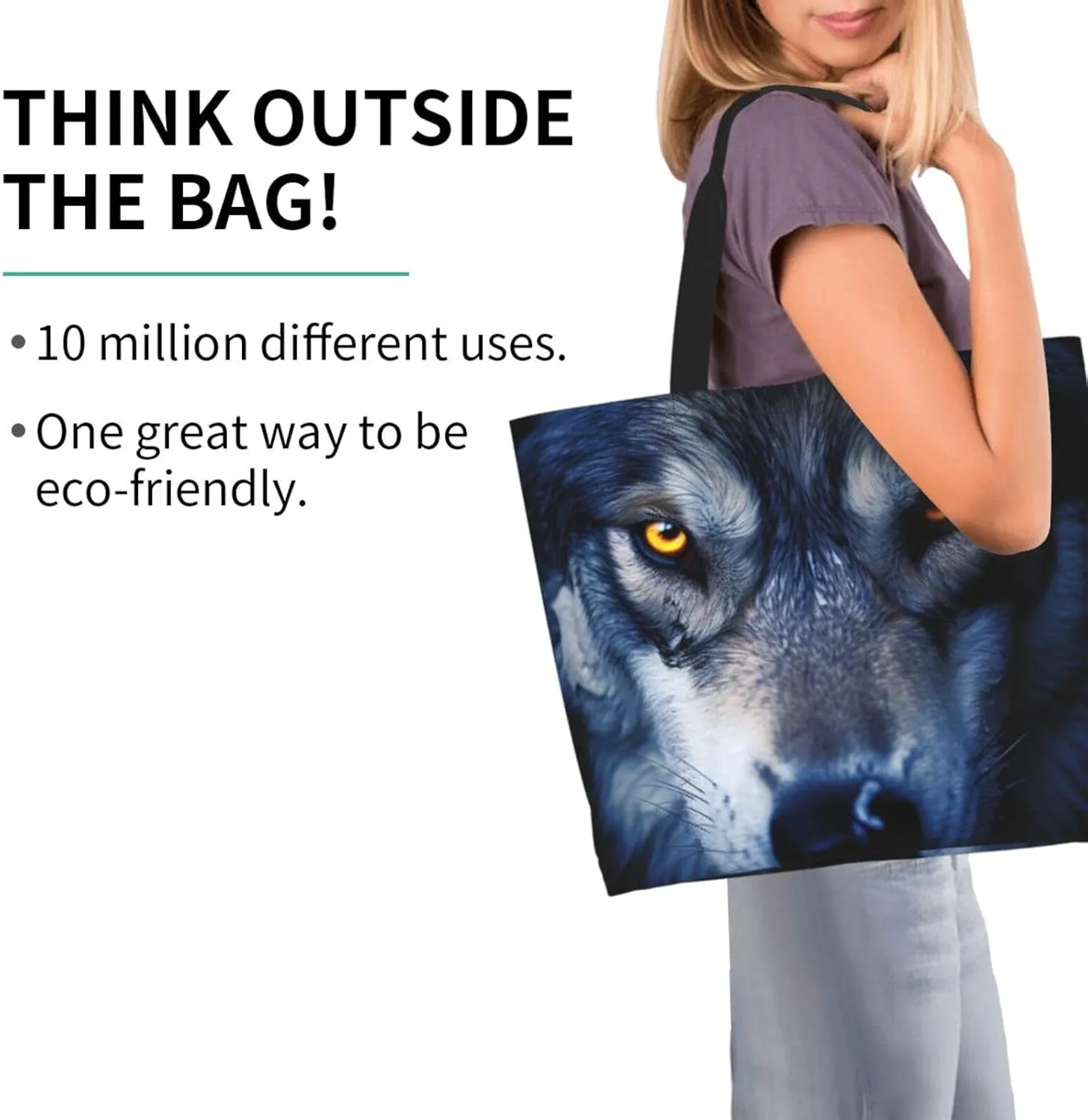 Tote Bag for Women Grocery Bag Reusable Shopping Bag Zebras on Brown Grass Field Handbag Foldable Shoulder Bag