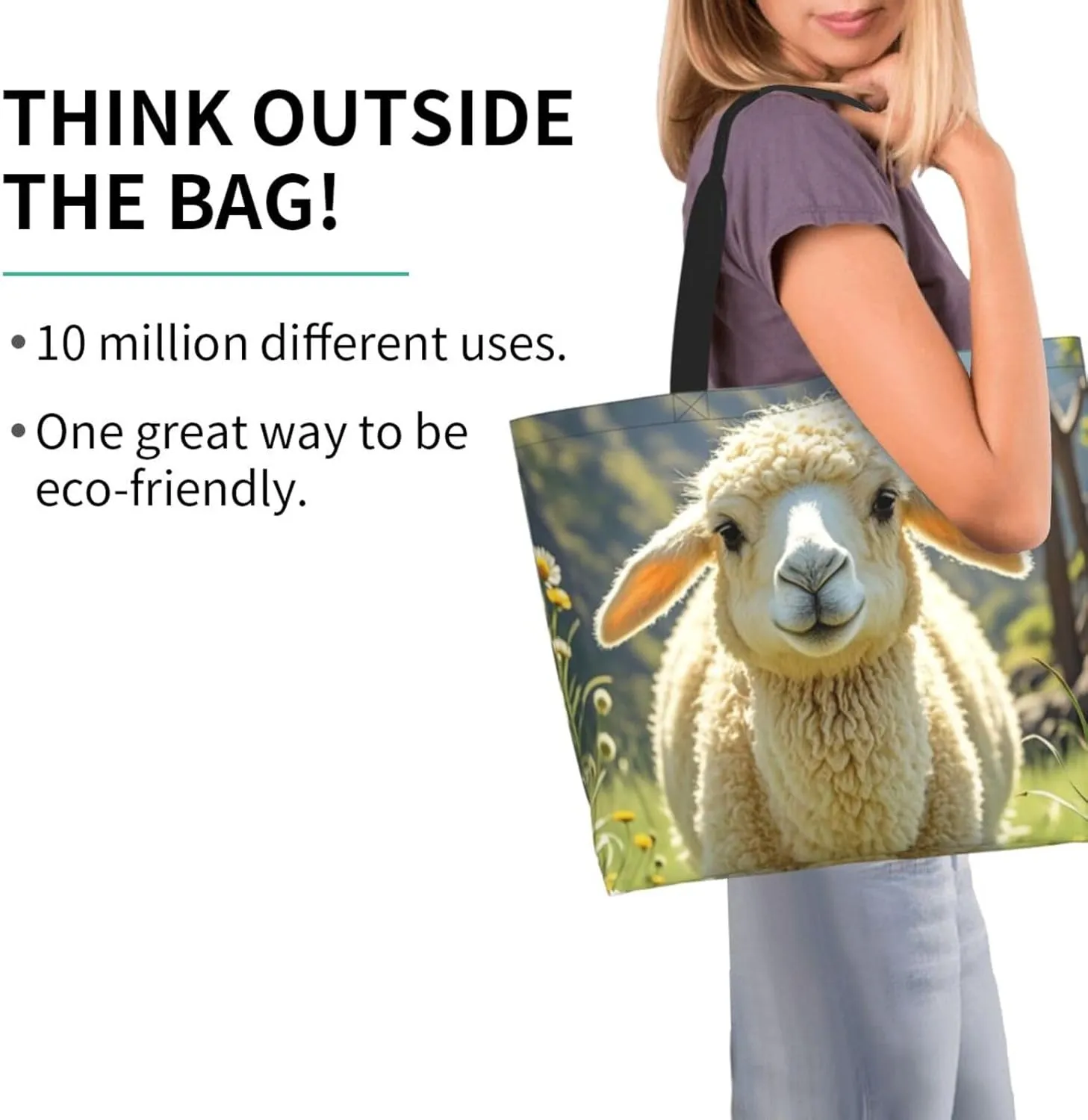 Tote Bag for Women Modern Mid Century Grocery Bag Foldable Shopping Bags Reusable Large Tote Bag