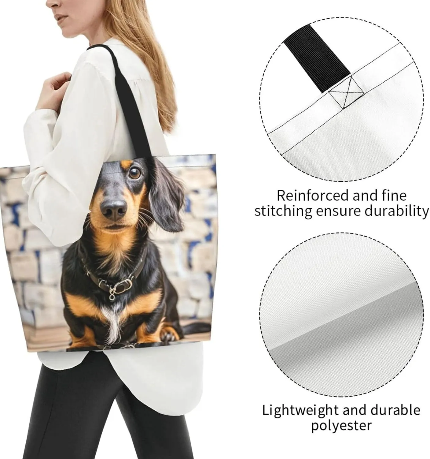 Tote Bag for Women Modern Mid Century Grocery Bag Foldable Shopping Bags Reusable Large Tote Bag