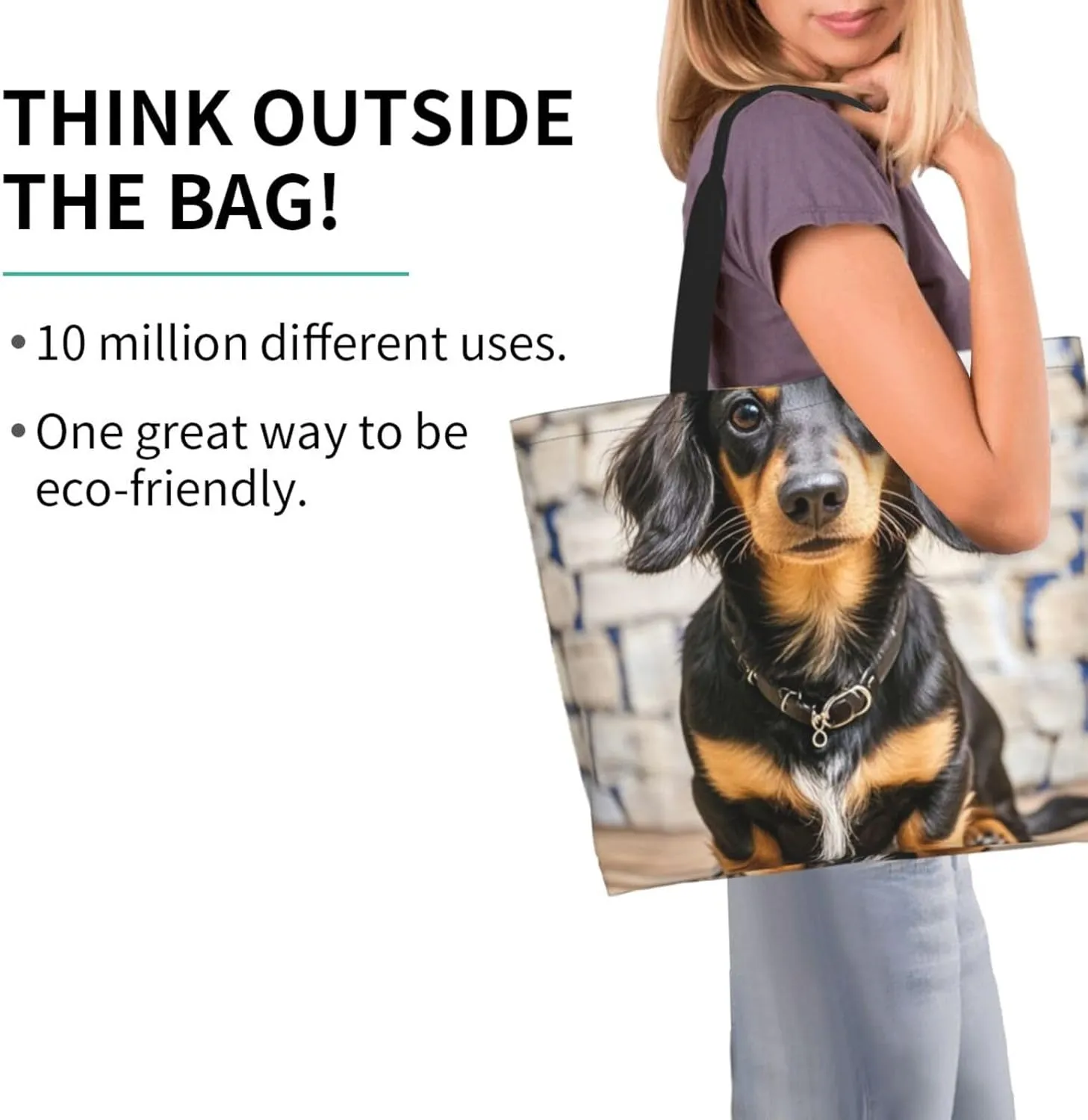 Tote Bag for Women Modern Mid Century Grocery Bag Foldable Shopping Bags Reusable Large Tote Bag