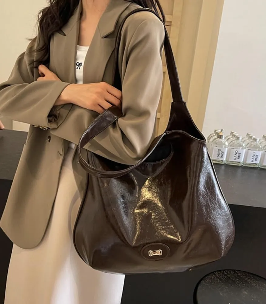 Tote Bag for Women Vegan Leather Hobo Bag Large Shoulder Bag Handbag Work Satchel Purse Travel