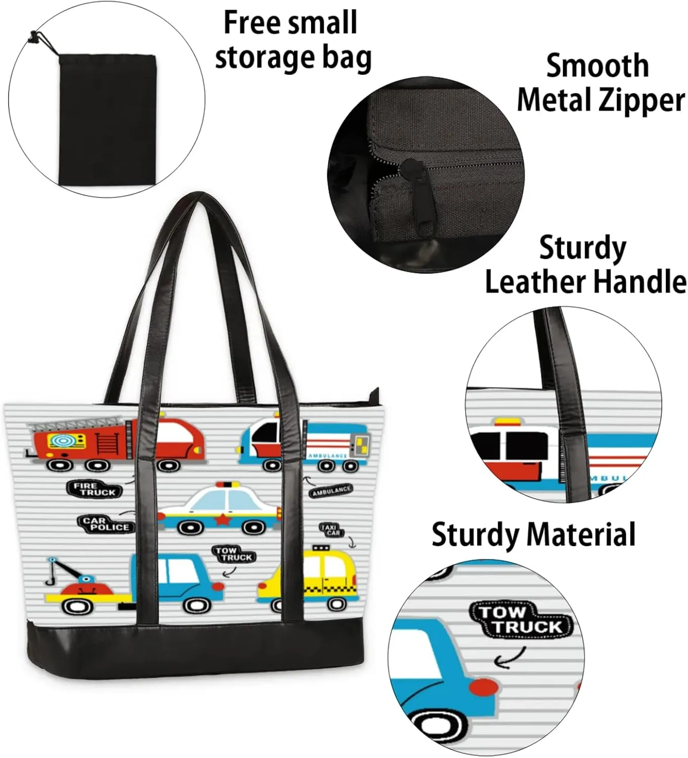 Tote Bag for Women with Zipper, Laptop Tote Bags Laptop Sleeve Case Shoulder Bag Messenger Bags