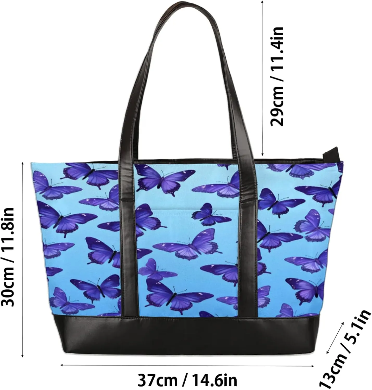 Tote Bag for Women with Zipper, Laptop Tote Bags Laptop Sleeve Case Shoulder Bag Messenger Bags