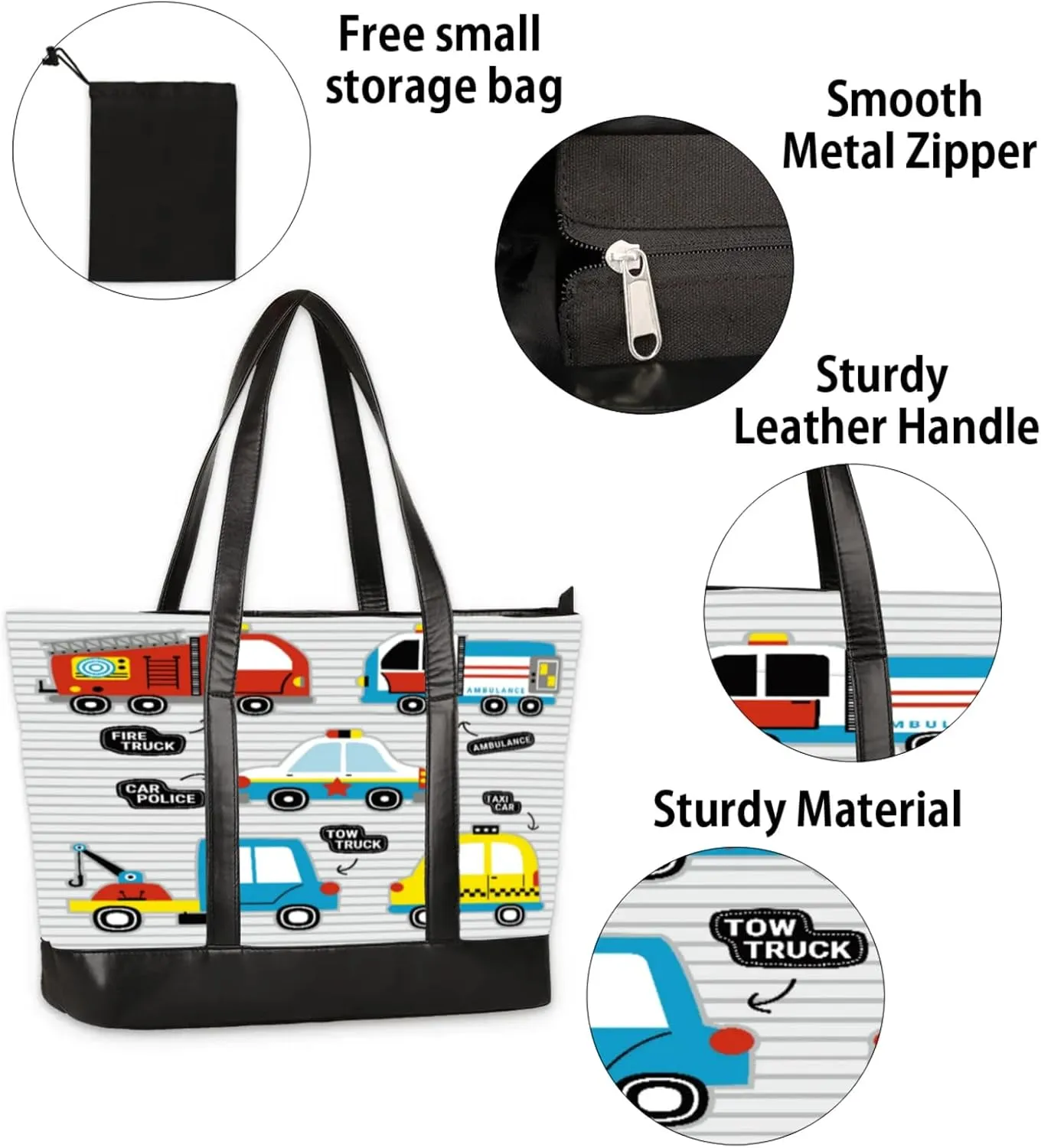 Tote Bag for Women with Zipper, Laptop Tote Bags Laptop Sleeve Case Shoulder Bag Messenger Bags