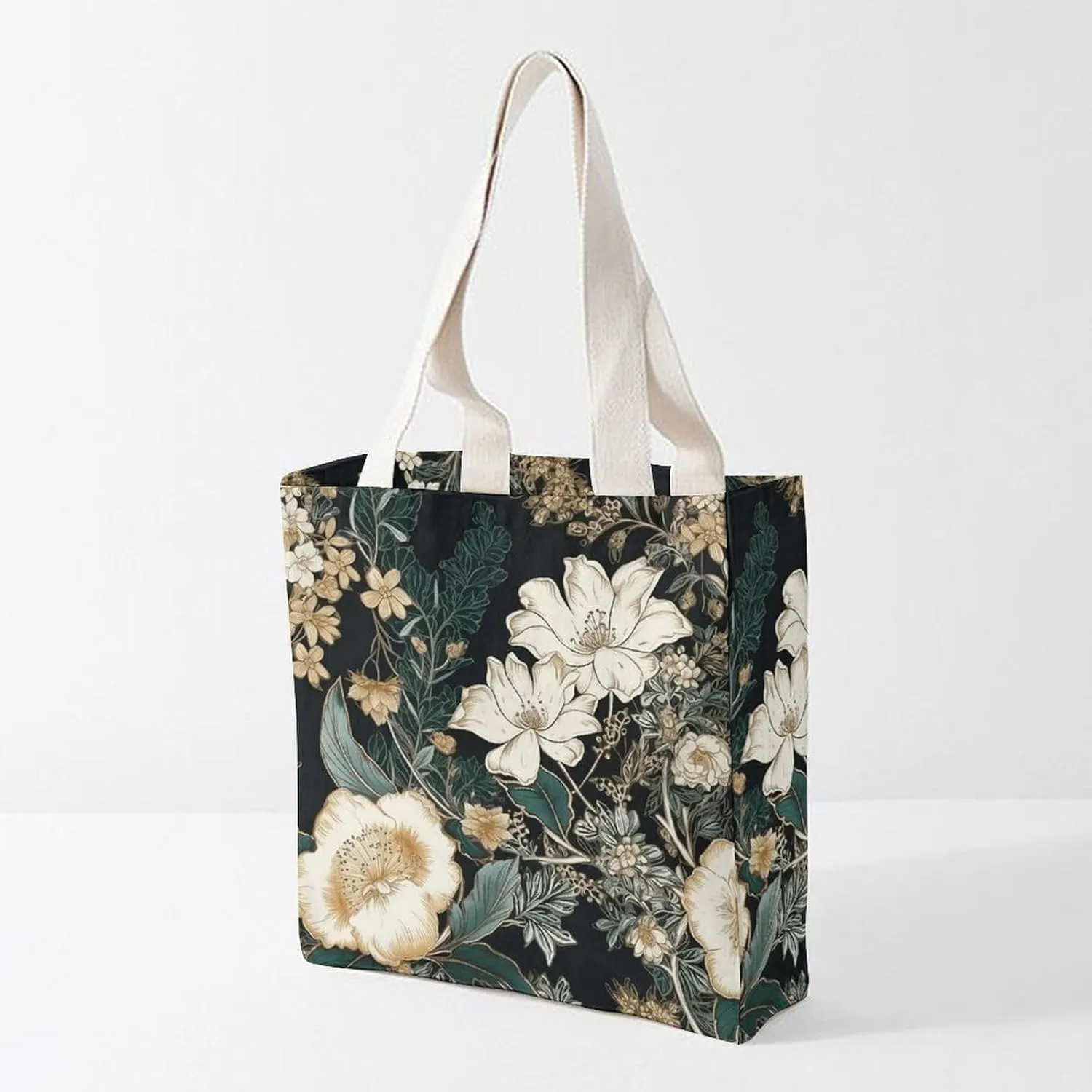Tote Bag Laptop Handbag Standing in The Field Grocery Bag Canvas Shoulder Bag Crossbody Bag for Travel