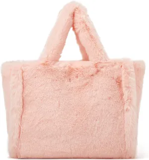 Tote Bag large Shoulder Bag Fleece Faux Fur Hobo Tote Bag Handbag Retro Bag Solid Color Big Purse