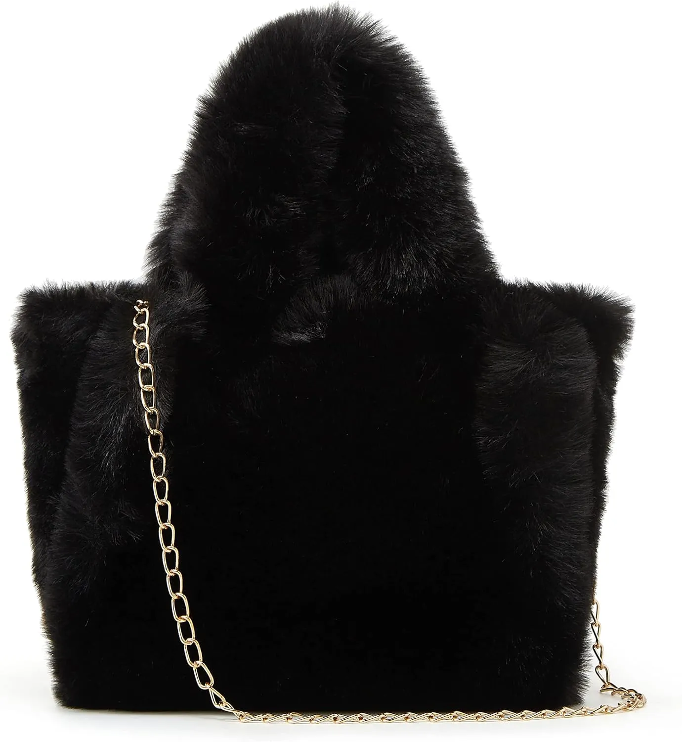 Tote Bag large Shoulder Bag Fleece Faux Fur Hobo Tote Bag Handbag Retro Bag Solid Color Big Purse