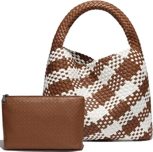 Tote Bag Shoulder Handbags for Women Hand bag Large Capacity Travel Woven Lightweight Purse Hobo Slouchy Bags