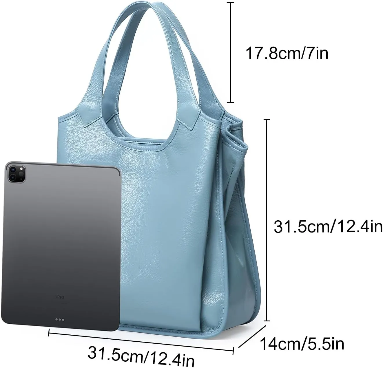 Tote Bags for Women, Genuine Luxury Leather Handbags, Hobo Medium Size Tote, Soft Leather Purses Handbags