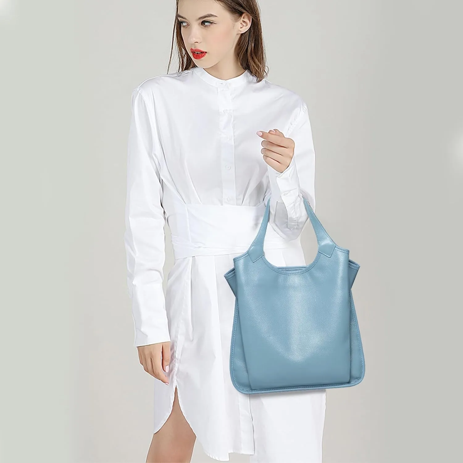 Tote Bags for Women, Genuine Luxury Leather Handbags, Hobo Medium Size Tote, Soft Leather Purses Handbags