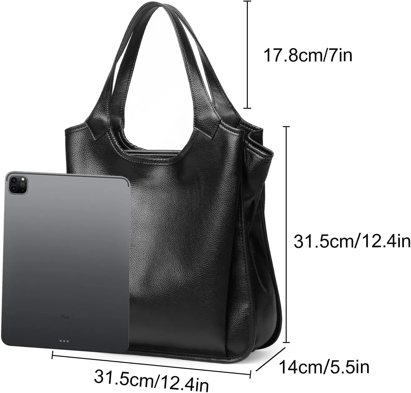 Tote Bags for Women, Genuine Luxury Leather Handbags, Hobo Medium Size Tote, Soft Leather Purses Handbags