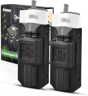 Tourniquet Holder, Molle Tourniquet Pouch for Gen 7 CAT Tourniquet or Older, Molle Tourniquet Holder Fits Molle Equipment, Police Gear, Duty and Utility Belt Up to 2.75 inch Wide (2PCS)