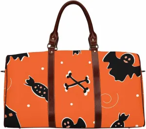 Travel Duffel Bag Ghosts House Candy Small Duffel Bag With Compartments & Straps, Carry On Weekend Bag For Women, Hospital, Overnight(Type-2,18.62"x 8.5"x 9.65")