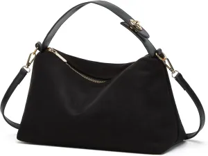 Trendy Suede Cloud Crescent Shoulder Bag Women Hobo Bags Satchels Crossbody Phone Purse Top-handle Travel Tote Handbag