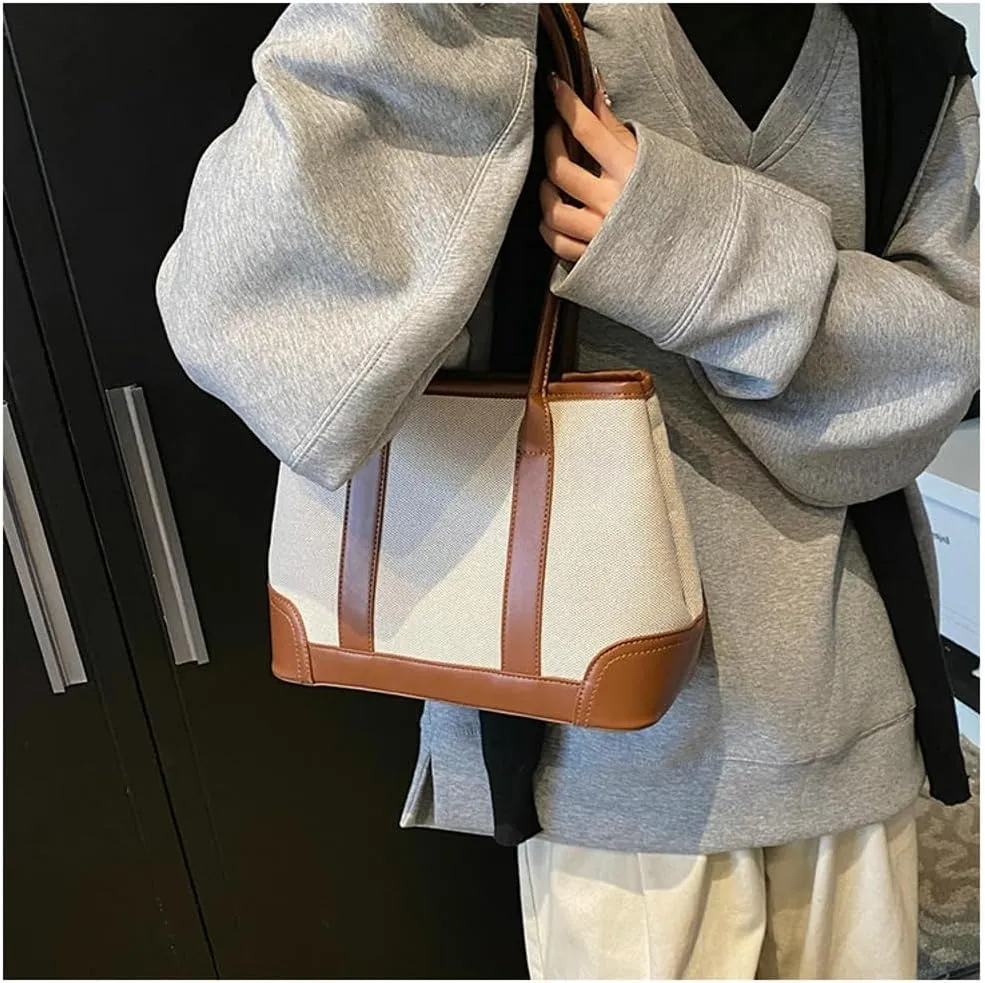 Trendy Tote Bag for Women Large Capacity Shoulder Bag Underarm Bag Tote Handbag Travel College Work Purse