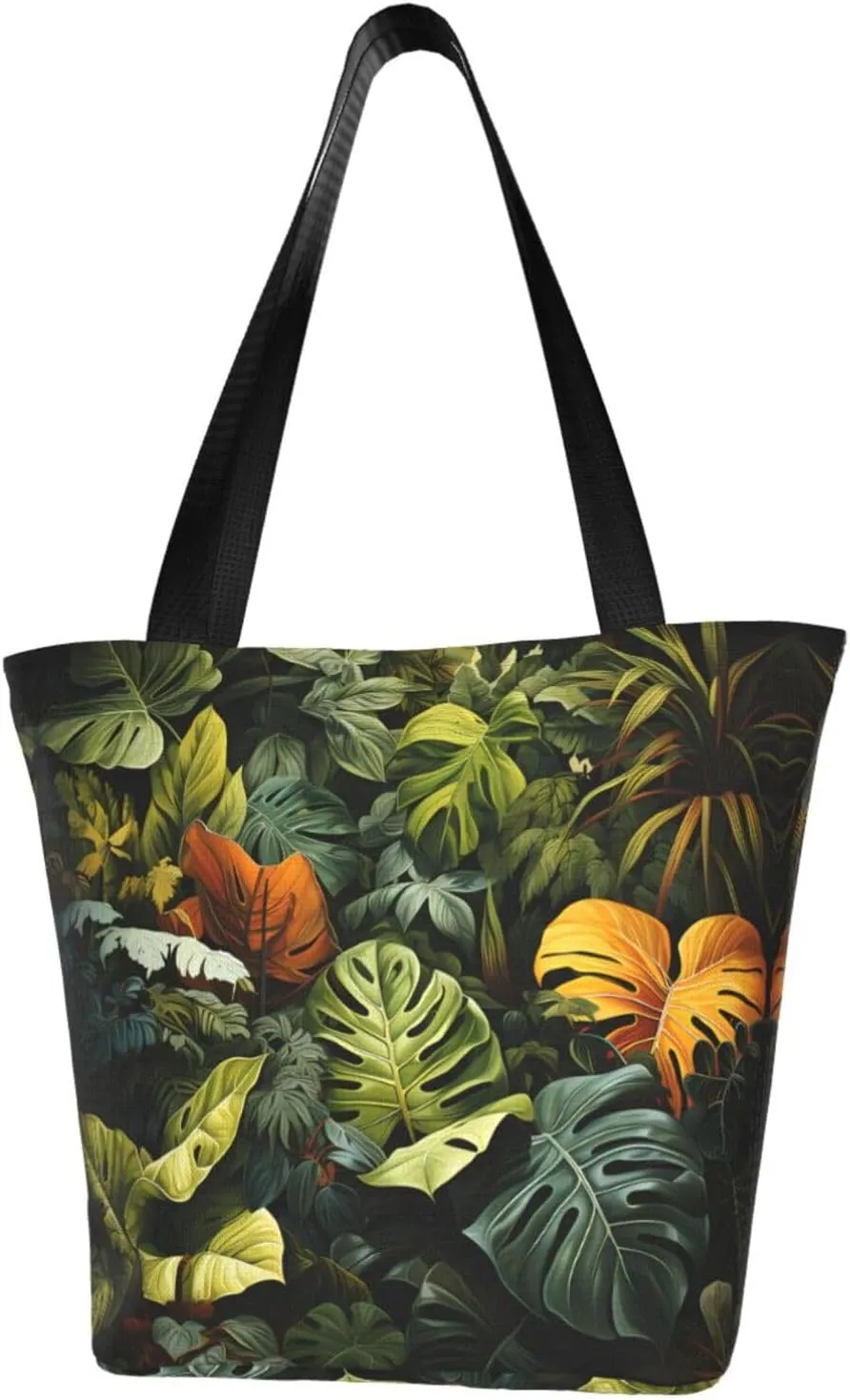 Tropical Rainforest Palm Leaves Women's shoulder handbag, crossbody shoulder bag, weekend travel shopping shoulder bag