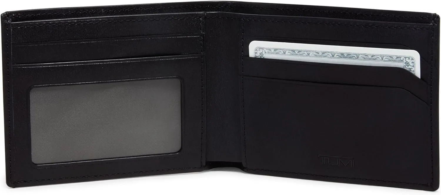 TUMI - Nassau Double Billfold Wallet - Card Holder Wallet for Men & Women - RFID Wallet Protection - Nappa Leather Material - Smooth Black