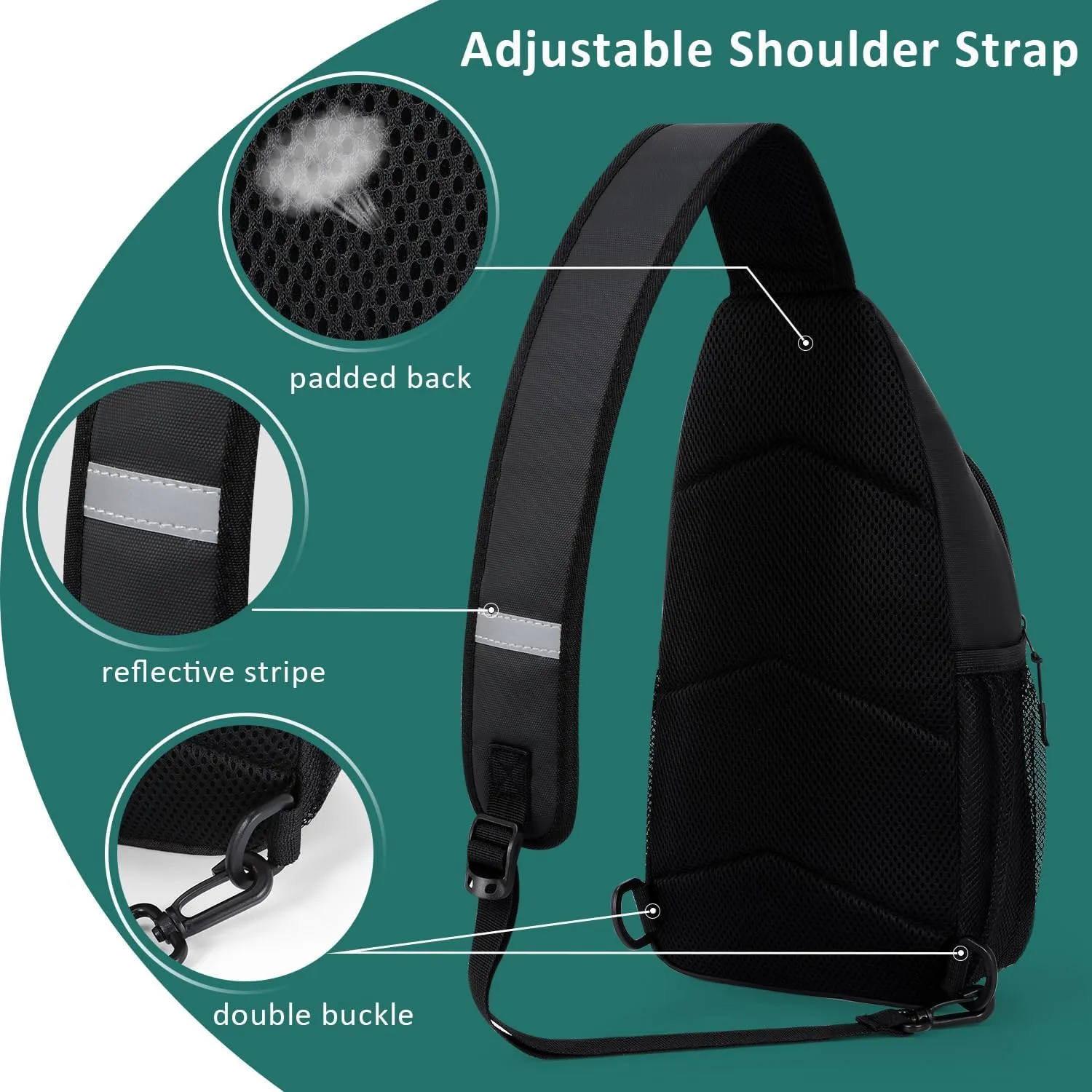 Tuwubi Crossbody Bags for Women Trendy,Sling Bag for Men with Adjustable Shoulder,Travel Essentials Backpack for Traveling