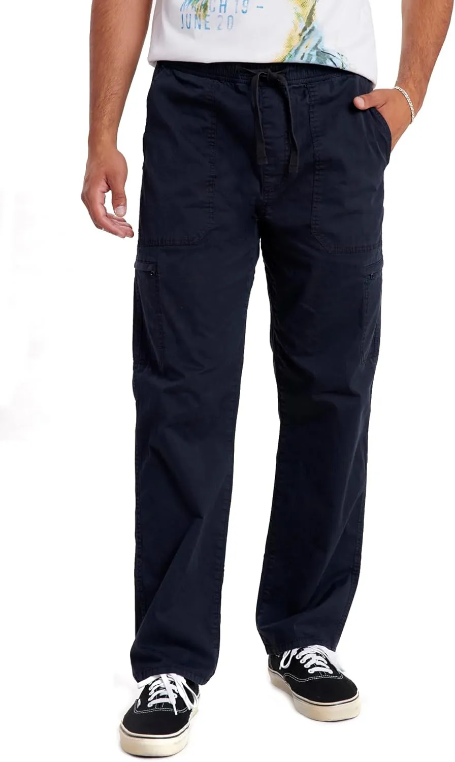 UNIONBAY Men's Oliver Stretch Twill Pull on Elastic Waist Pant