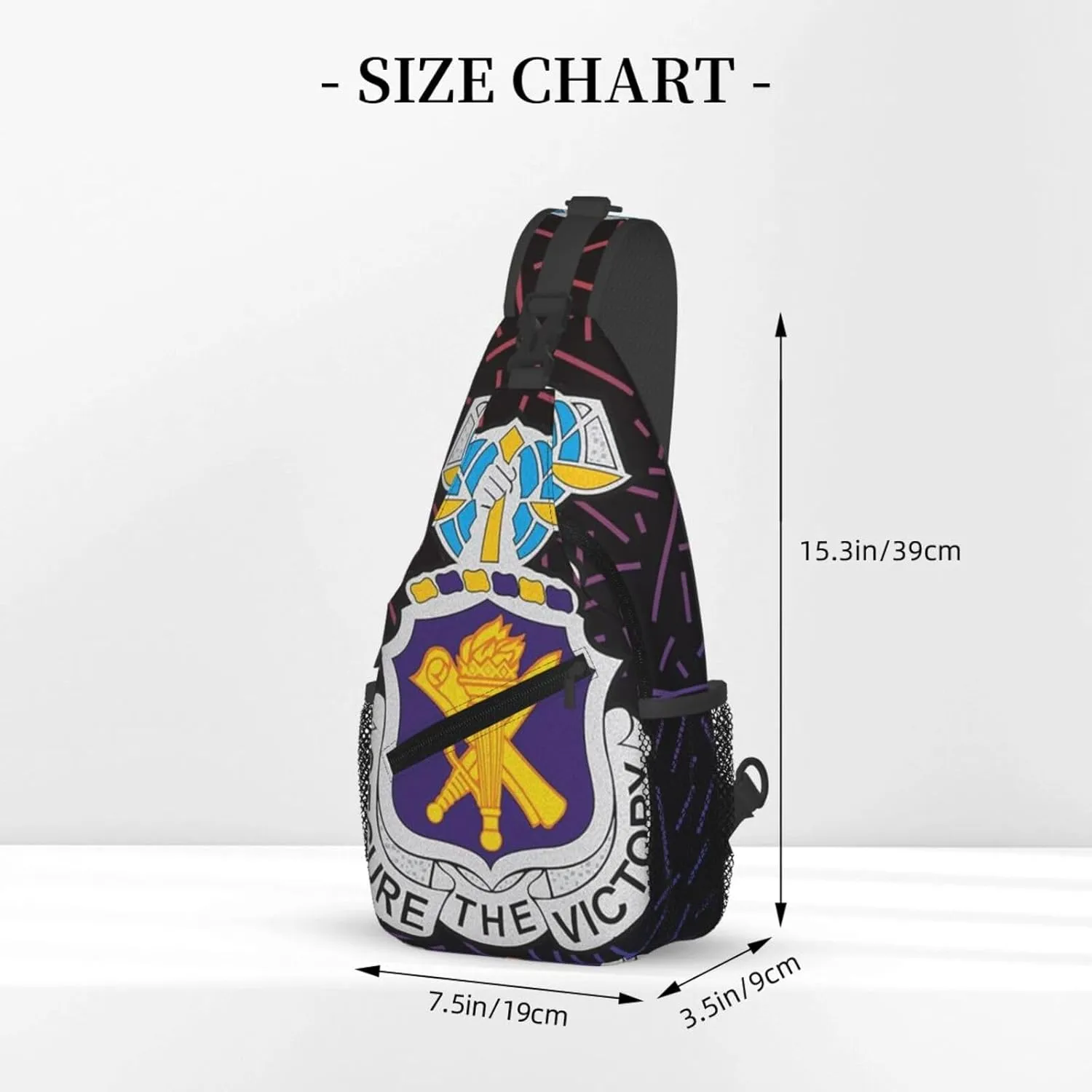 Us A-rmy Civil Affairs Crossbody For Men Women Sling Chest Bag Shoulder Bag Lightweight One Strap Backpack Multipurpose Travel Hiking Daypack