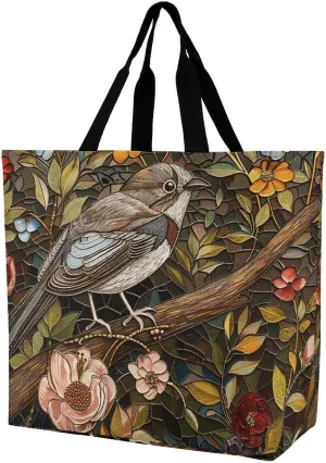Usa Flag Beach Bag Reusable Tote Bag Foldable Grocery Bags Women Shopping Bags for Daily Essentials