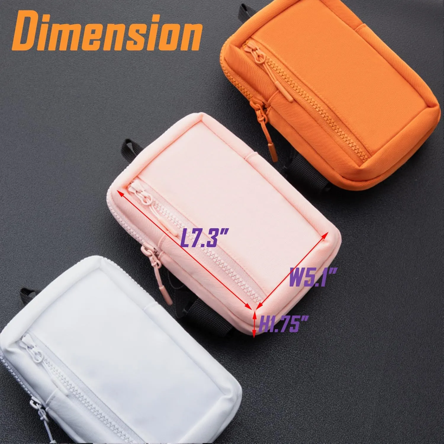 USHAKE Small Crossbody Bags for Women Men - Mini Sling Bag for Traveling and Hiking