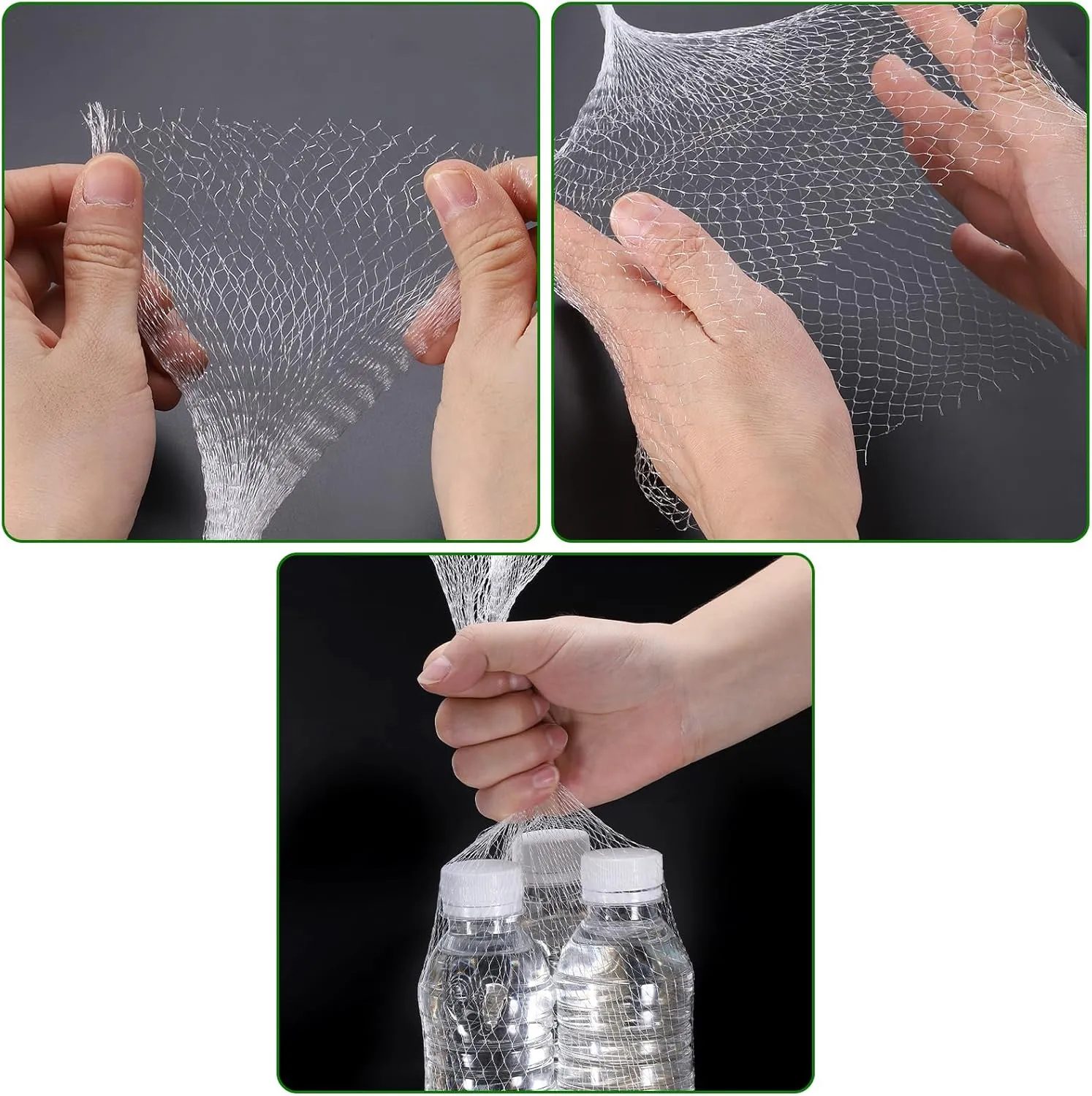 uxcell 150pcs Egg Hatching Bags, 28 Inch Mesh Nylon Netting Reusable Produce Mesh Bags Strong Stretchable Plastic Seafood Boil Bags for Fruits Vegetables Storage, Red