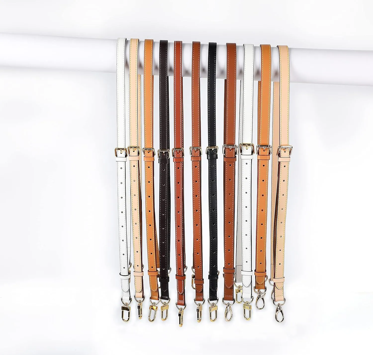 Vachetta Leather Adjustable Crossbody Strap for Women's Crossbody Handbags