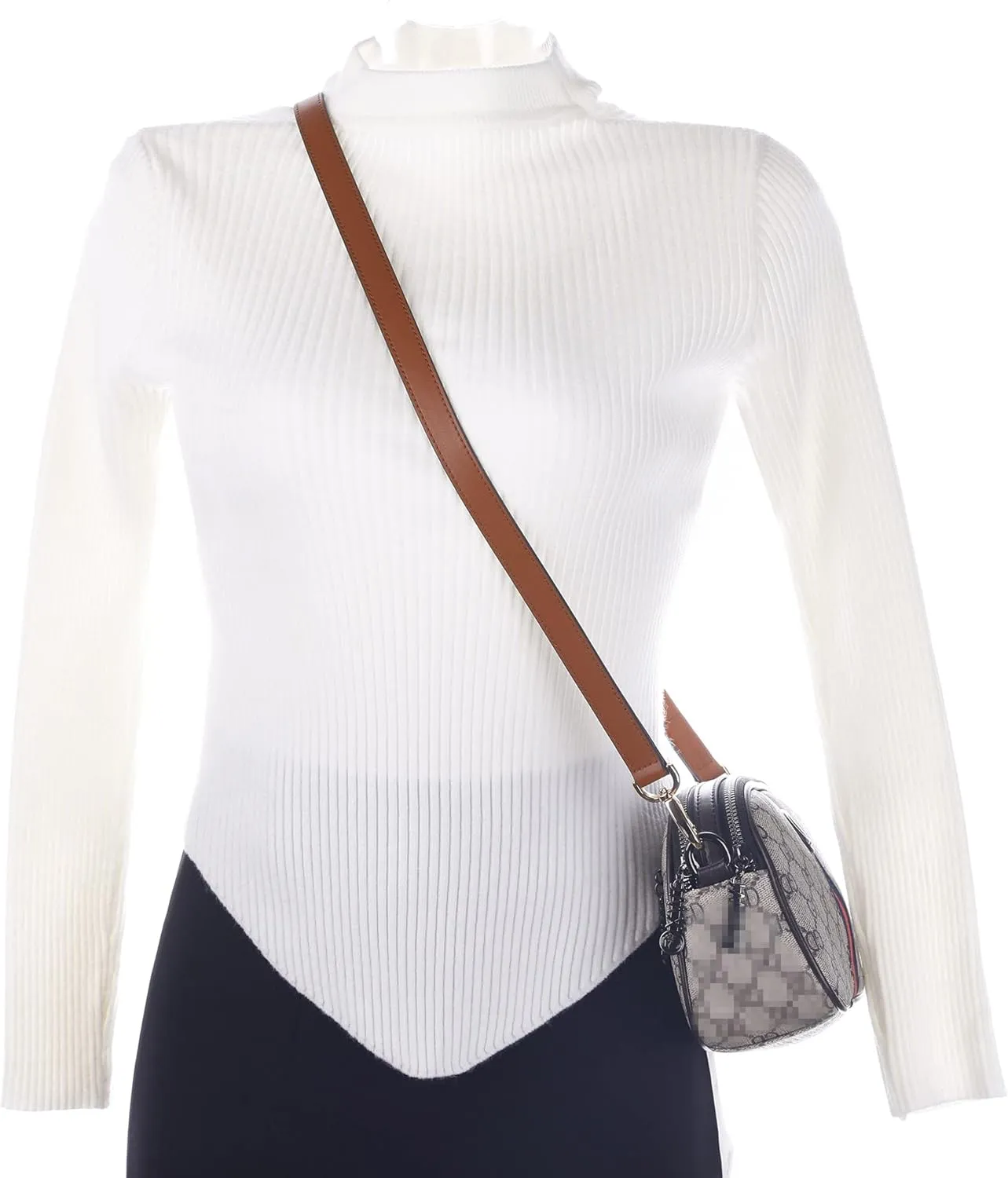 Vachetta Leather Adjustable Crossbody Strap for Women's Crossbody Handbags