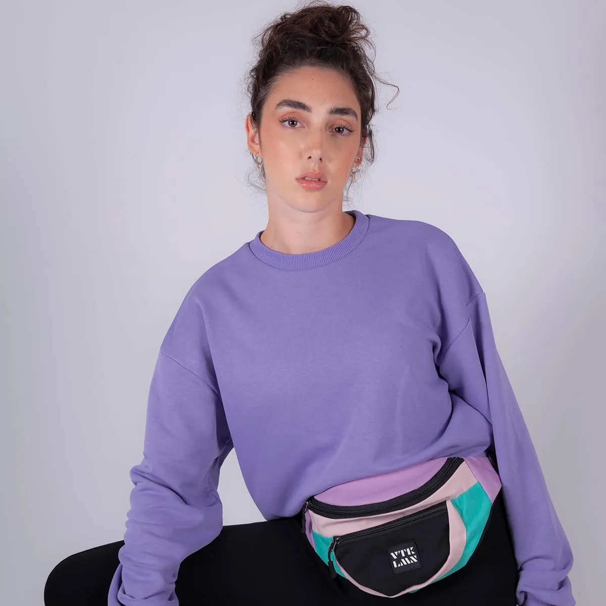 Vatkalimon Fanny Pack Set. Unisex Belt Beg, Men's Crossbody Bag, Fanny Pack For Women's, Man Gym Essentials/Black-Colourful Black