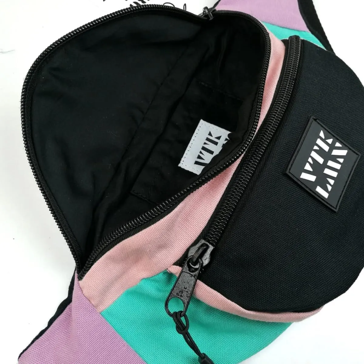 Vatkalimon Fanny Pack Set. Unisex Belt Beg, Men's Crossbody Bag, Fanny Pack For Women's, Man Gym Essentials/Black-Colourful Black