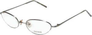 Vera Wang V06 Womens/Ladies Designer Half-rim Eyeglasses/Eyewear (48-18-130, Silver)