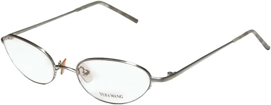 Vera Wang V06 Womens/Ladies Designer Half-rim Eyeglasses/Eyewear (48-18-130, Silver)