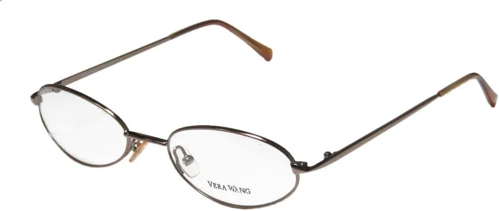Vera Wang V41 Womens/Ladies Designer Full-rim Eyeglasses/Eyeglass Frame (52-18-140, Shiny Brown)