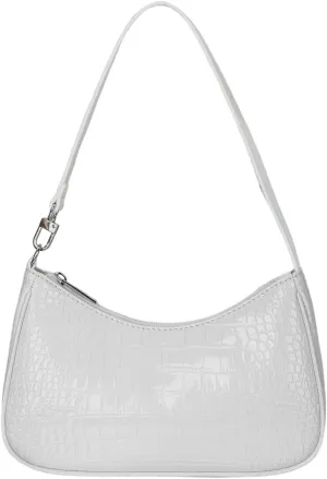 Verdus Women's Retro Classic PU Leather Solid Color Shoulder Handbag With Zipper
