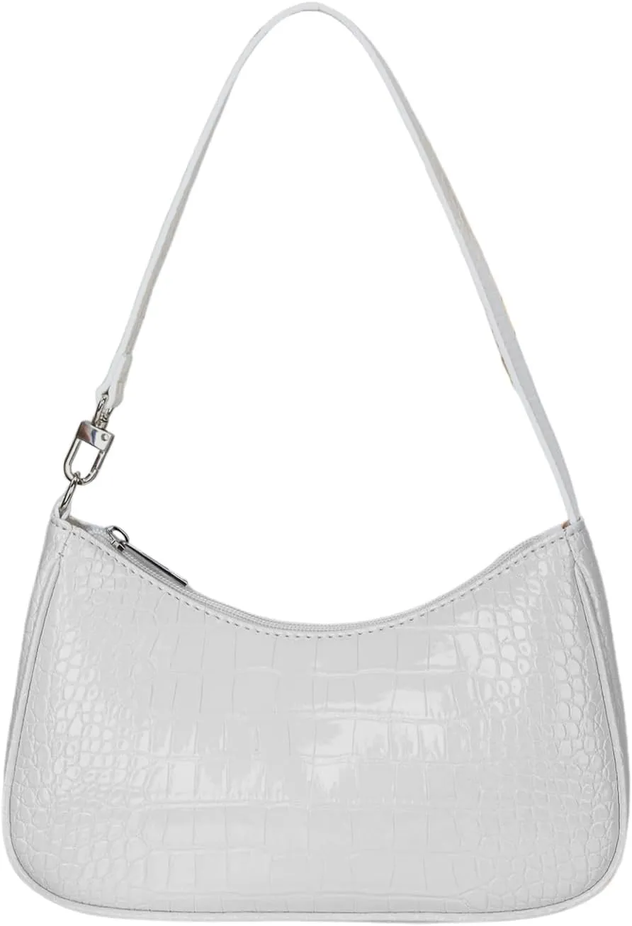 Verdus Women's Retro Classic PU Leather Solid Color Shoulder Handbag With Zipper