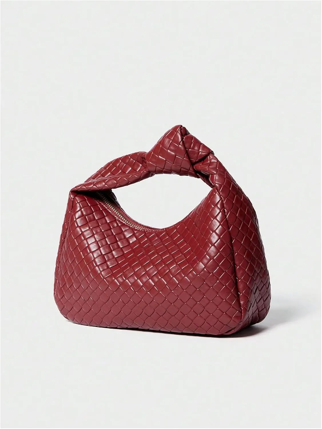 Verdusa Women's Hobo Bags Ruched PU Leather Handbag Clutch Purses Dumpling Pouch Bag
