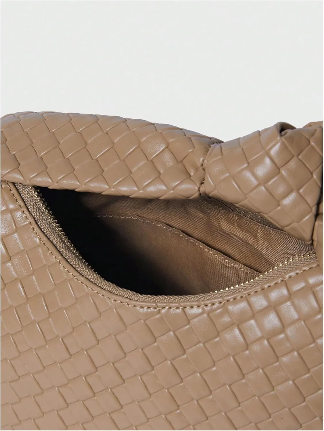Verdusa Women's Hobo Bags Ruched PU Leather Handbag Clutch Purses Dumpling Pouch Bag